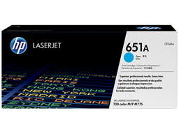 HP 651A Cyan Original LaserJet Toner Cartridge (CE341A)