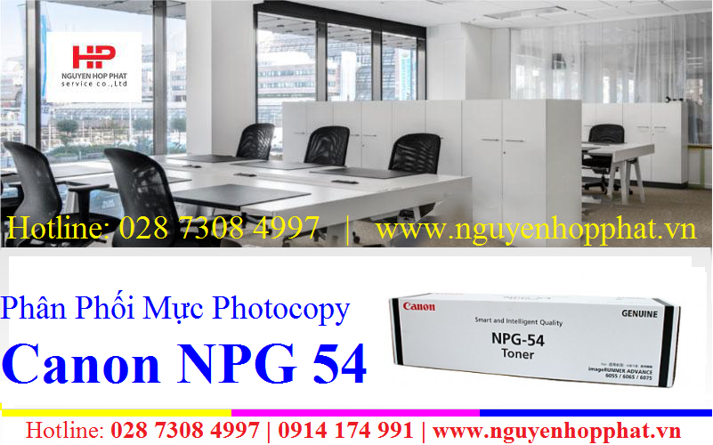 Mực photocopy Canon NPG-54 dùng cho máy Canon IR6575 giao hàng lắp đặt tận nơi tại Quận Tân Bình, TP. HCM