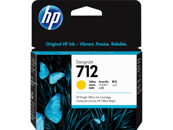 Hình của HP 712 29-ml Yellow DesignJet Ink Cartridge (3ED69A)