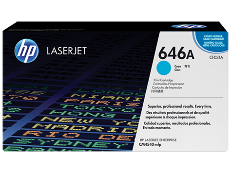 Hình của HP 646A Cyan Original LaserJet Toner Cartridge (CF031A)