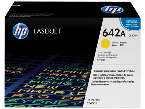 Hình của HP 642A Yellow Original LaserJet Toner Cartridge (CB402A)