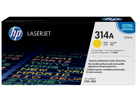 Hình của HP 314A Yellow Original LaserJet Toner Cartridge (Q7562A)