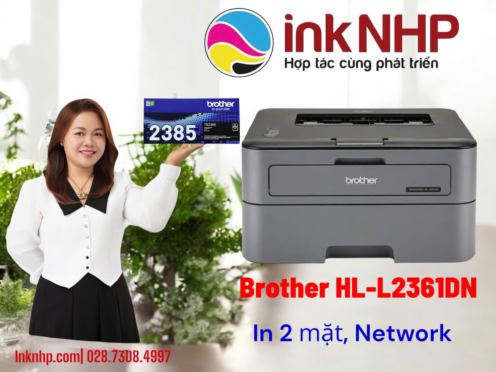 Máy in Brother HL-L2361DN – Giải pháp in ấn văn phòng tiết kiệm & bền bỉ